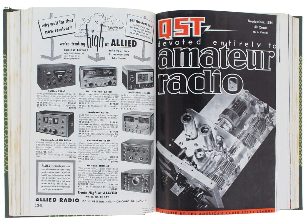 Qst - Devoted Entirely To Amateur Radio - Volume Xxxviii - 1954 (Complete Year: 12 Issues)