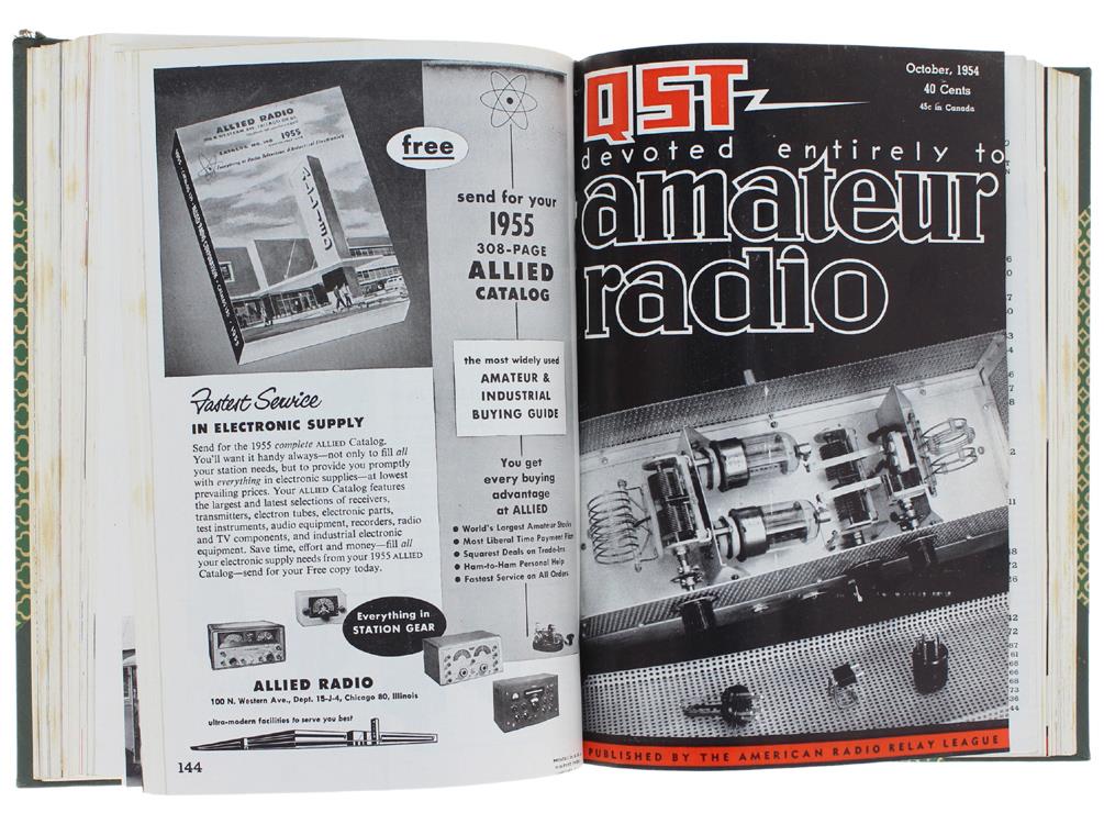 Qst - Devoted Entirely To Amateur Radio - Volume Xxxviii - 1954 (Complete Year: 12 Issues)