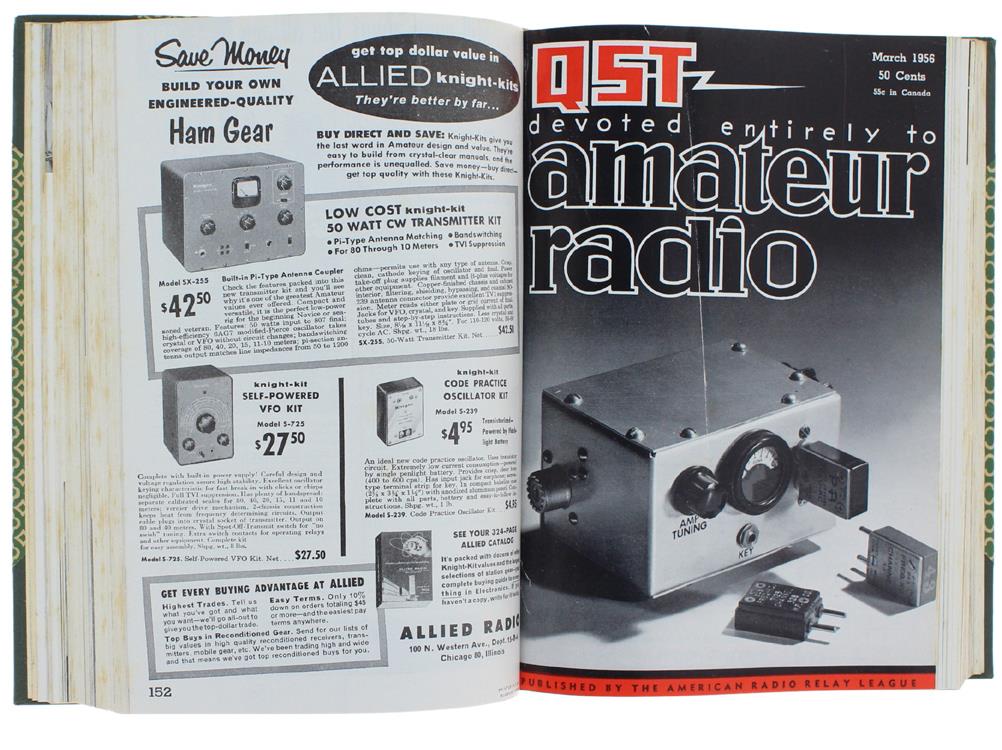 Qst - Devoted Entirely To Amateur Radio - Volume Xl- 1956 (Complete Year: 12 Issues)