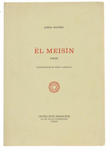 El Meisin. Poesie - Albina Malerba - copertina