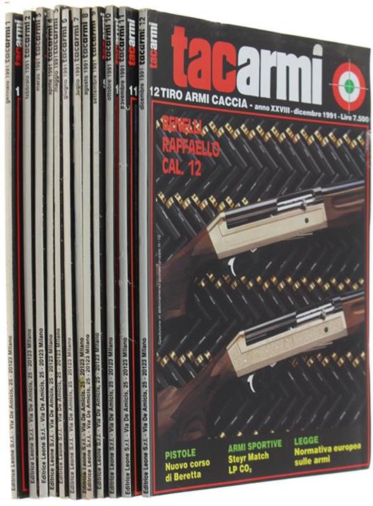 Tac Armi. Tiro Armi Caccia. Annata Completa 1991 - copertina