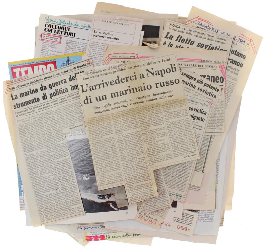 Marina Militare Sovietica: Raccolta Di Circa 200 Stralci, Articoli, Ritagli Da Pubblicazioni Varie, Dal 1960 Al 1990 Ca