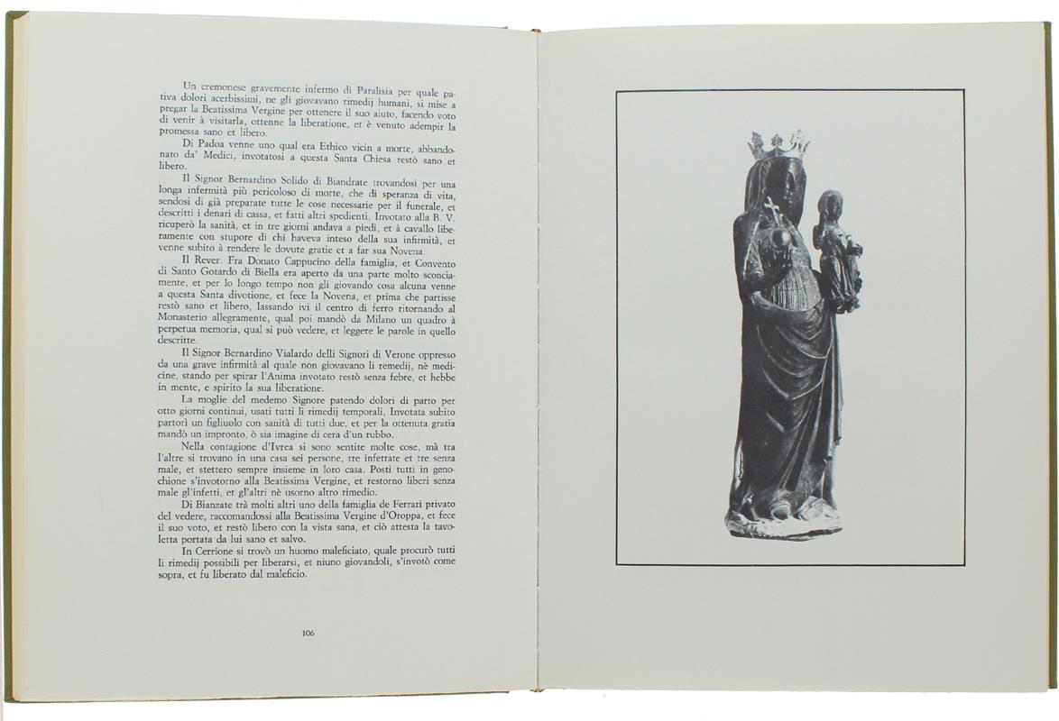 La Breve Relazione D'oropa. Con Notizie Biografiche Del Suo Autore A Cura Di Pietro Torrione. Note Di Mario Trompetto