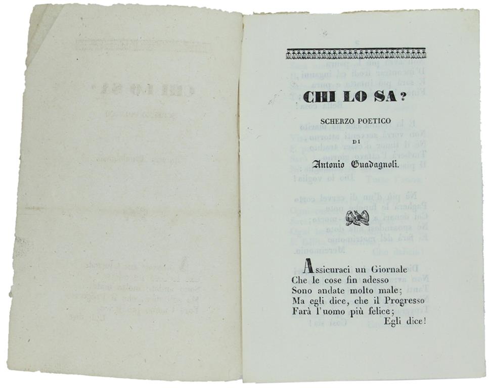 Bergoglio Libri d'Epoca Snc