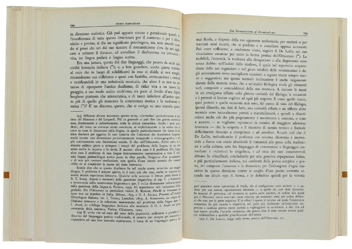 Letteratura Italiana - Le Correnti. Volume I - Volume Ii. [Opera Completa]