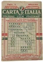 Belluno. Foglio 6 Della Carta D'italia Del T.C.I. Alla Scala 1:250.000