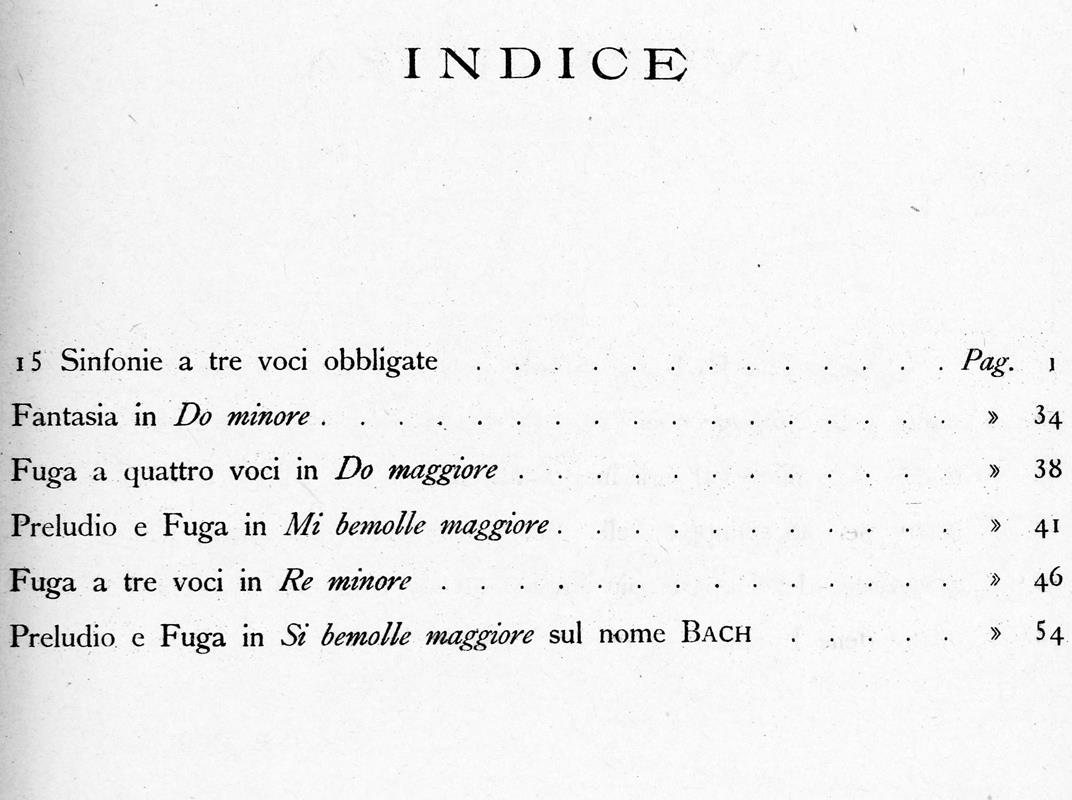 Metodo Per Lo Studio Del Pianoforte. Composizioni Di Gio. Seb. Bach. Libro Iv (Contenuto: Vedi Foto Dell'indice)