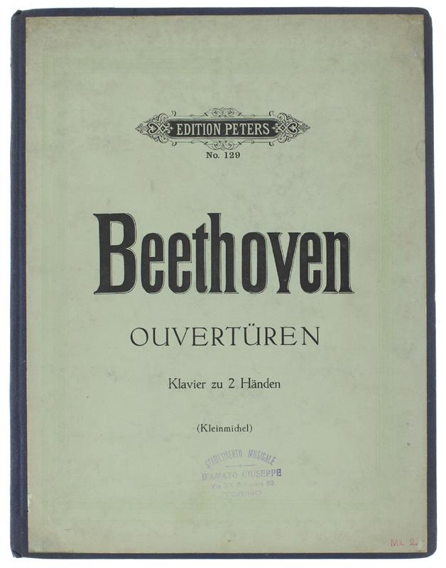 Sämtliche Ouvertüren Für Pianoforte Solo (Contenuto: Vedi Foto Dell'indice)