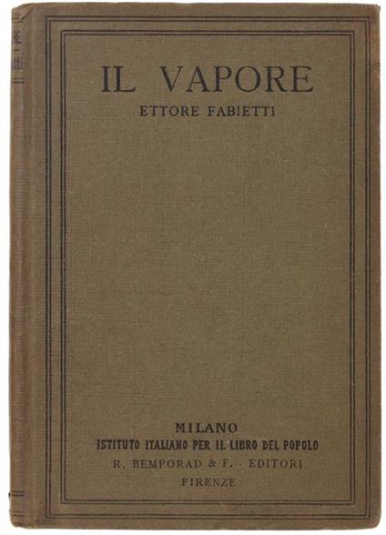 Il Vapore - Ettore Fabietti - copertina