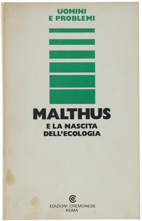 Malthus E La Nascita Dell'Ecologia - copertina