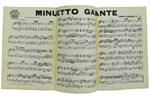 Minuetto Galante. Piano Conduttore. Spartito