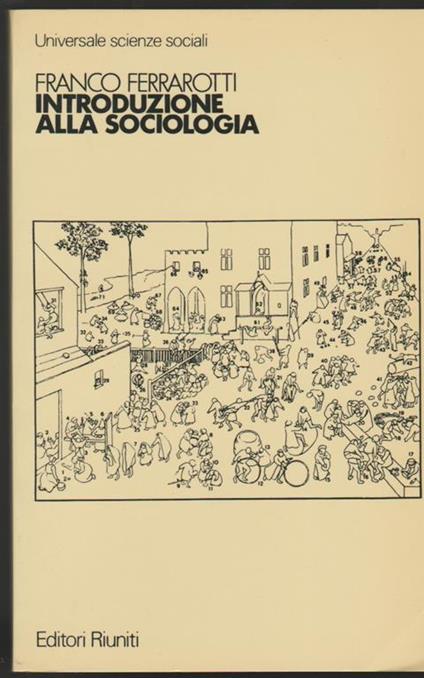 Introduzione alla sociologia - Franco Ferrarotti - copertina