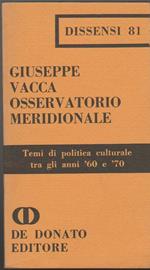 Osservatorio meridionale Temi di politica culturale tra gli anni '60 e '70 (stampa 1977)