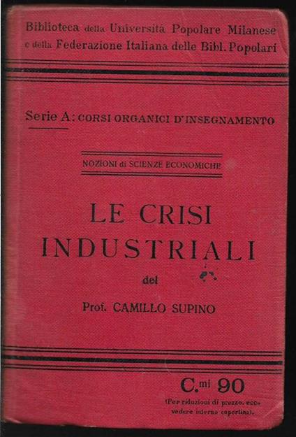Le crisi industriali - Camillo Supino - copertina