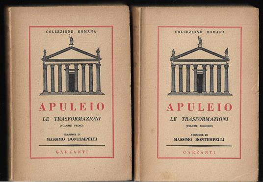 Le trasformazioni Versione di Massimo Bontempelli - Apuleio - copertina