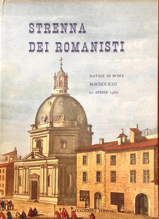 Strenna dei romanisti Natale di Roma 1960 - copertina