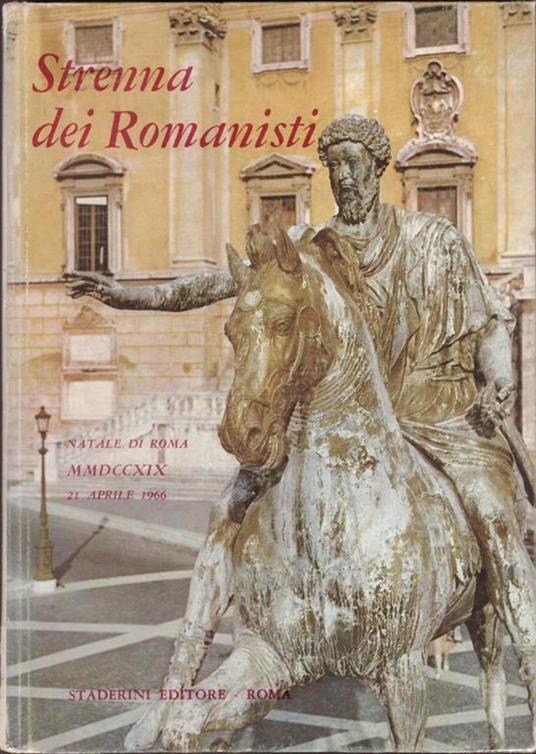 Strenna dei romanisti Natale di Roma 1966 - copertina