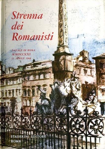 Strenna dei romanisti Natale di Roma 1968 - copertina