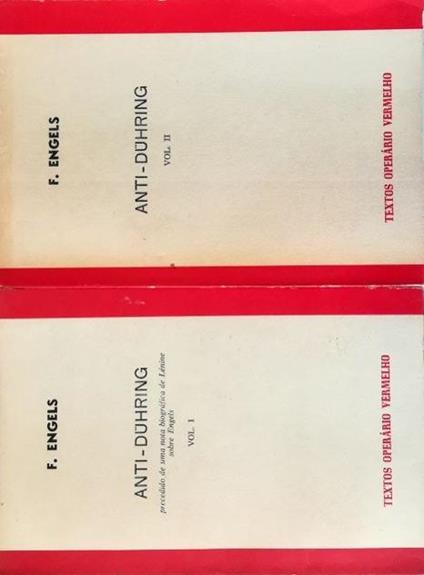 Anti-Dühring (Antiduhring) precedido de una nota biográfica de Lénine sobre Engels - completo in 2 voll - Friedrich Engels - copertina
