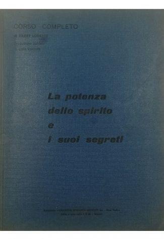La potenza dello spirito e i suoi segreti Corso completo - Harry Lorayne - copertina