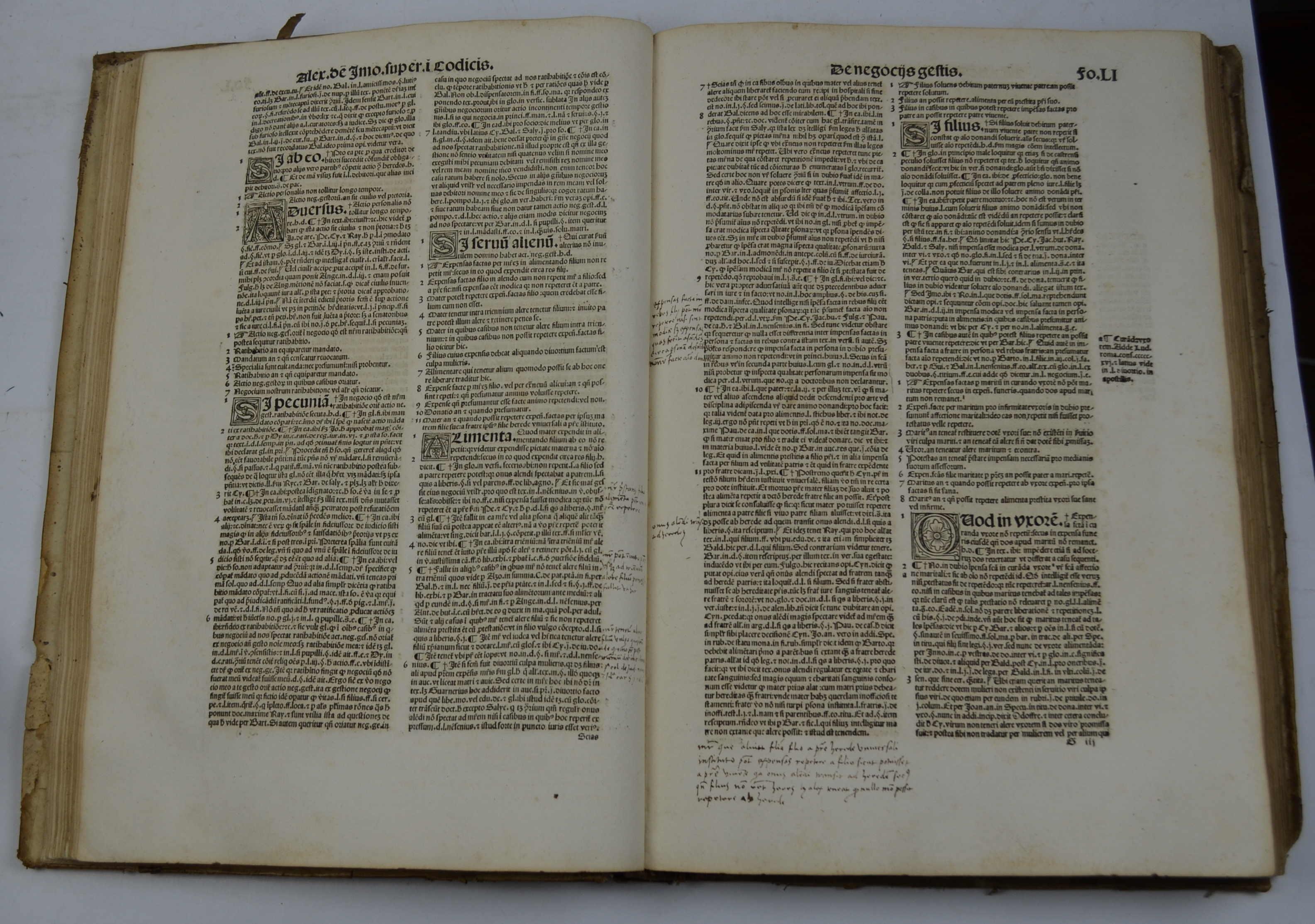 In primam & secundam ff. novi partem cum apostillis doctissimorum doctorum domini Francisci de Curte & Bernardini de Landriano…