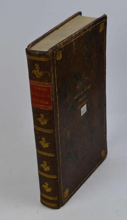 Operette sul modo d'imparare la eloquenza poetica ed oratoria e di giudicarne dirittamente - Gb Frisoni - copertina