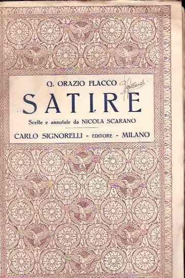 Satire - Q. Flacco Orazio - copertina