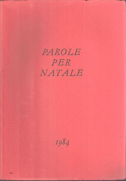 Parole Per Natale. All'ombrellino Rosso - Emilio De Marchi - copertina