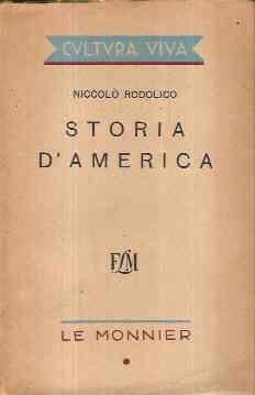Storia D'america - Niccolò Rodolico - copertina