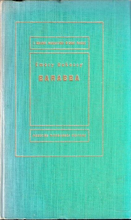 Barabba - Emery Bekessy - copertina