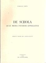 De Schola Quae Media Inferior Appellatur