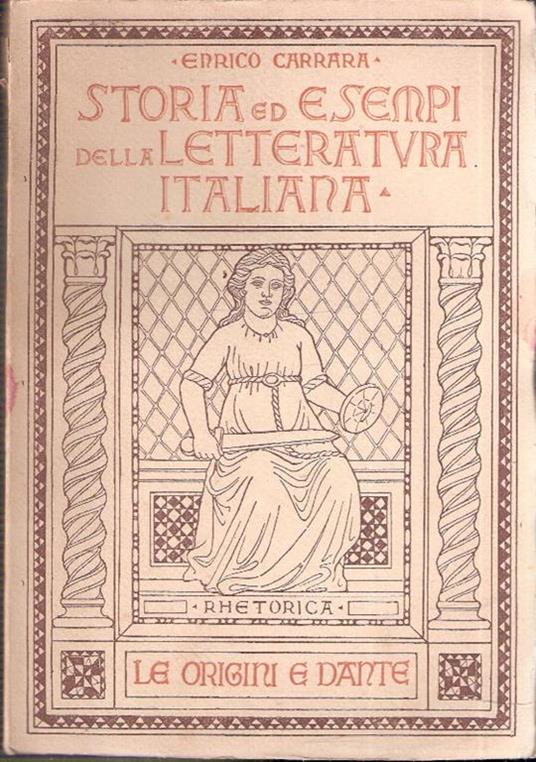 Storia Ed Esempi Della Letteratura Italiana - Enrico Carrara - copertina