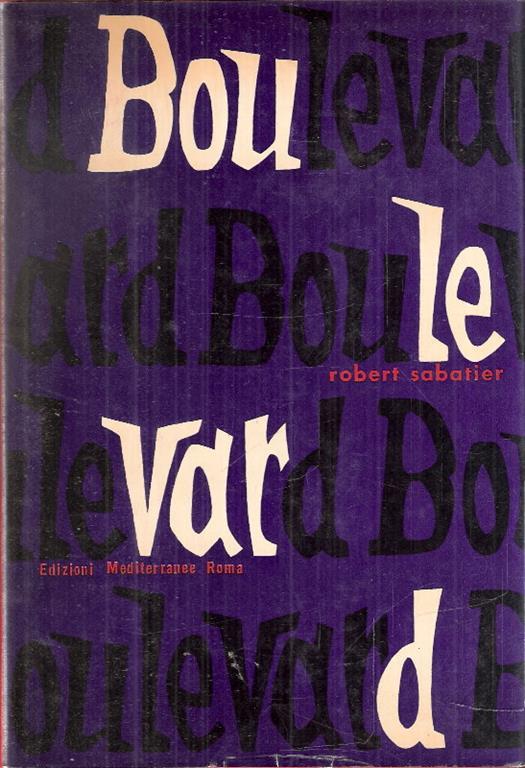 Boulevard - Robert Sabatier - copertina
