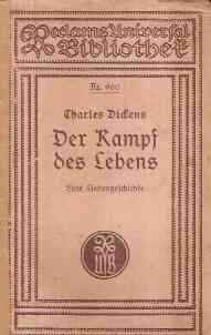 Der Kampf Des Lebens. Eine Liebesgeschichte - Charles Dickens - copertina
