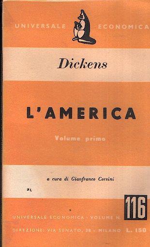 L' america - Charles Dickens - copertina