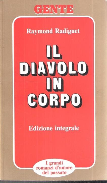 Il Diavolo In Corpo - Raymond Radiguet - copertina