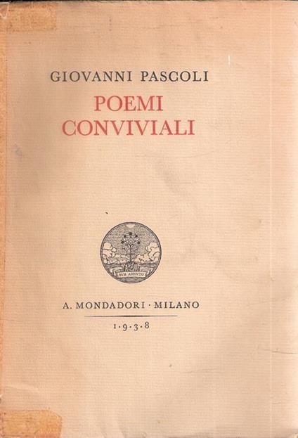 Poemi Conviviali - Giovanni Pascoli - copertina