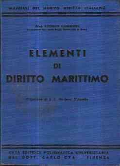 Elementi Di Diritto Marittimo - Roberto Sandiford - copertina