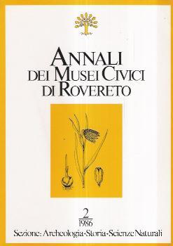Annali Dei Musei Civici Di Rovereto. N. 2/1986 - copertina