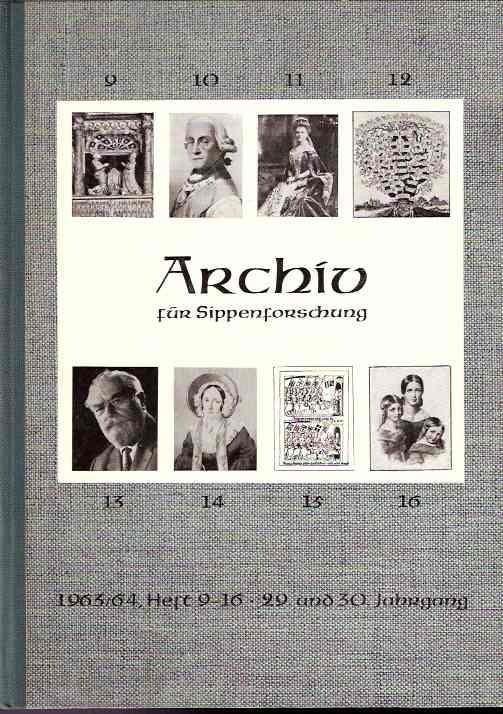Archiv Fur Sippenforschung Mit Praktischer Forschungshilfe 1961/1988 - copertina