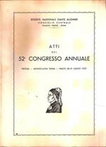 Atti Del 52congresso Annuale