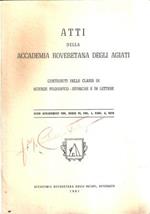 Atti Della Accademia Roveretana Degli Agiati Serie Vi Vol. I Fasc. A 1959