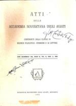 Atti Della Accademia Roveretana Degli Agiati Serie Vi Vol. Ii Fasc. A 1960