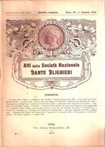 Atti Della Società Nazionale Dante Alighieri Annata Completa 1916