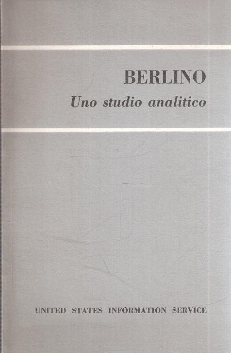Berlino Uno Studio Analitico - copertina