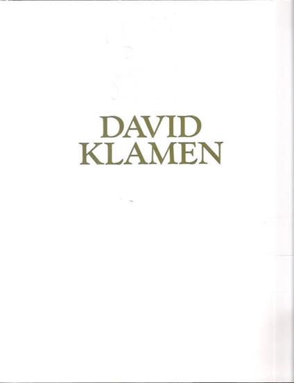 David Klamen - copertina
