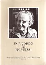 In Ricordo Di Bice Rizzi