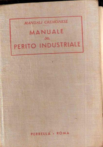 Manuale Del Perito Industriale - copertina