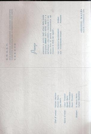 Menù Hotel Malé - copertina