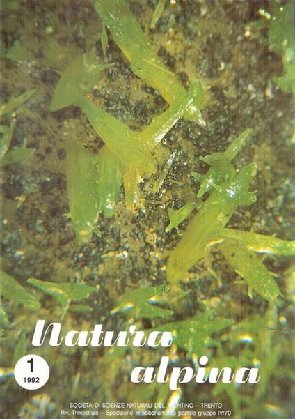 Natura Alpina Annata Completa 1992 - copertina
